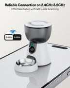 5G Cat Automatic Feeder with HD Camera Night Vision and Voice Recording