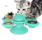 Cat Rotating Windmill Toys Itch Scratching Device Teeth Shining Toy