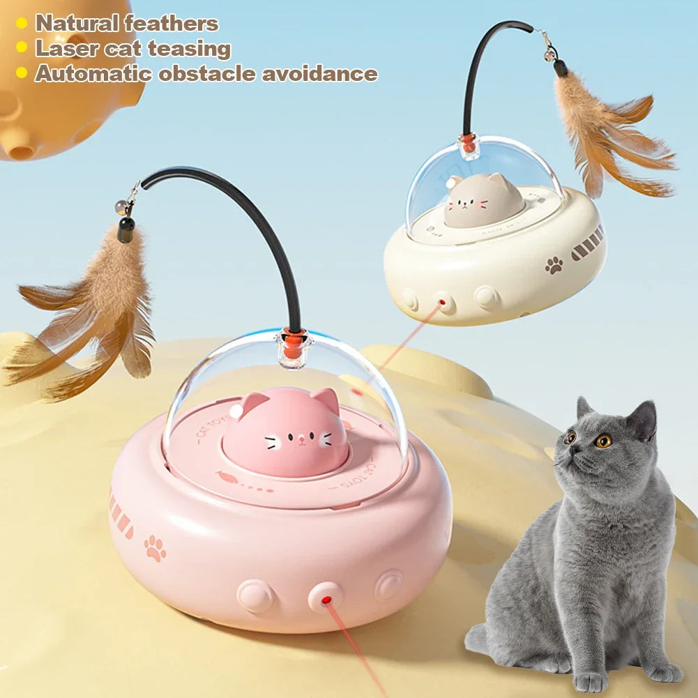 Automatic Laser Cat Toy with 360° Rotation Laser Cat Toy – Endless Self-Play Fun