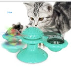 Cat Rotating Windmill Toys Itch Scratching Device Teeth Shining Toy