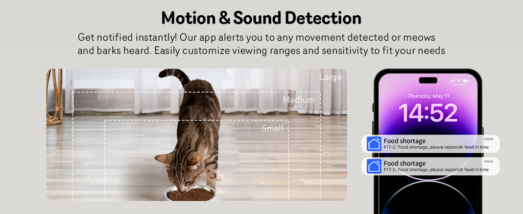 5G Cat Automatic Feeder with HD Camera Night Vision and Voice Recording