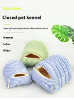 Privacy Enclosed Pets House Nest – Warm, Cozy &amp; Washable Pet Bed