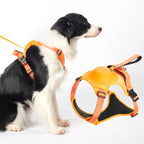 Retractable Dog Harness Vest Explosion-Proof Breathable Adjustable Safety Walking Harness