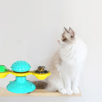 Cat Rotating Windmill Toys Itch Scratching Device Teeth Shining Toy