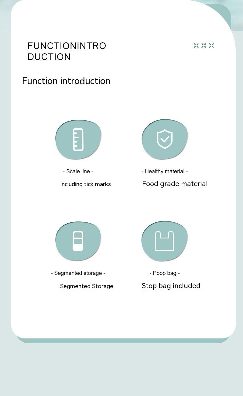 Portable 3-in-1 Pet Bottle – Water, Food & Poop Bag Dispenser