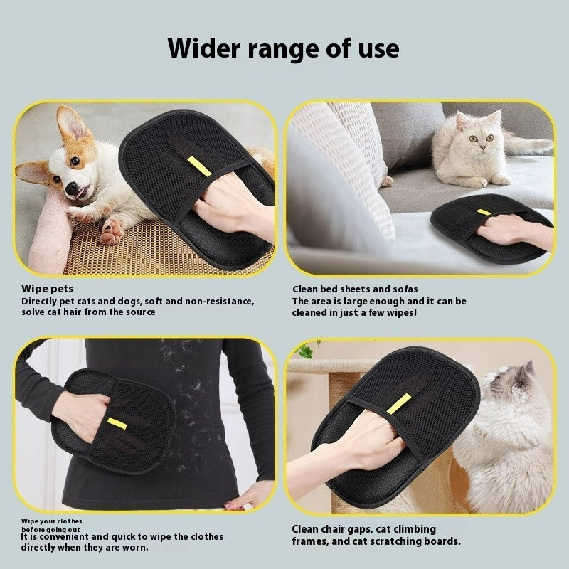 Pet Hair Remover Grooming – Dual-Sided Deshedding Glove for Dogs, Cats