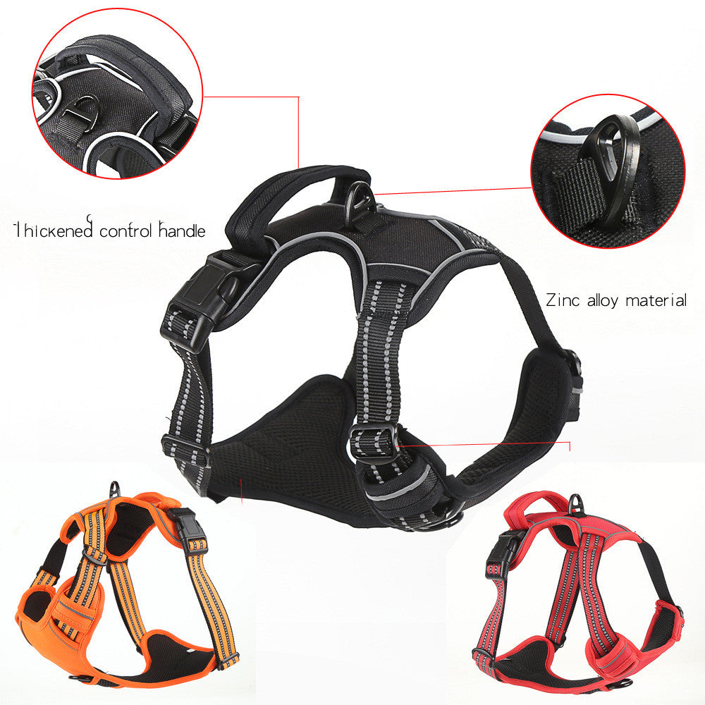 Breathable Night Safety Harness- Reflective No-Pull Dog Vest