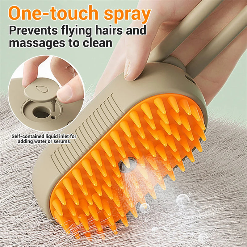 Grooming Steam Spray Pets Comb 3 In 1 Hair Removal Pet Products