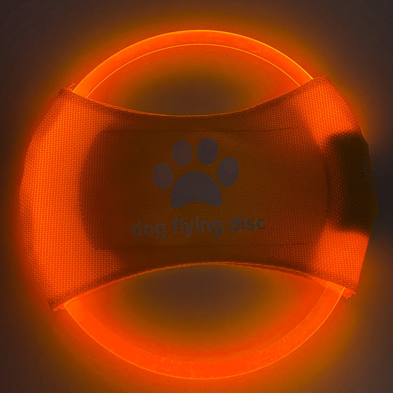 Dog Flying Glowing LED Discs Toy