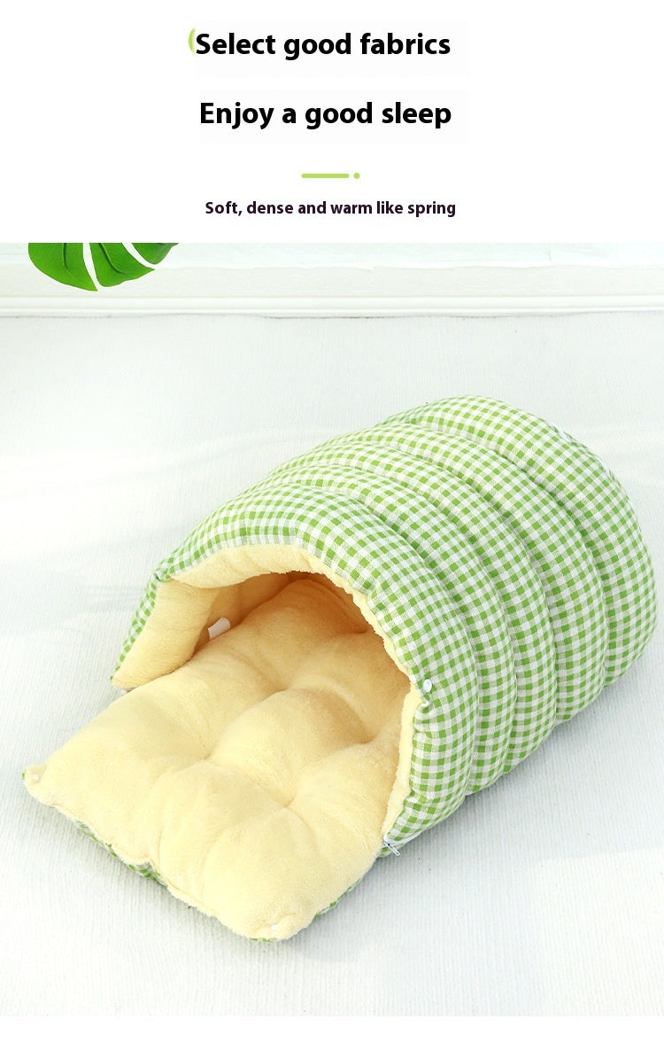 Privacy Enclosed Pets House Nest – Warm, Cozy &amp; Washable Pet Bed