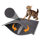 Double Layer Cat Litter Mat – Waterproof Honeycomb EVA Easy Clean Trapper