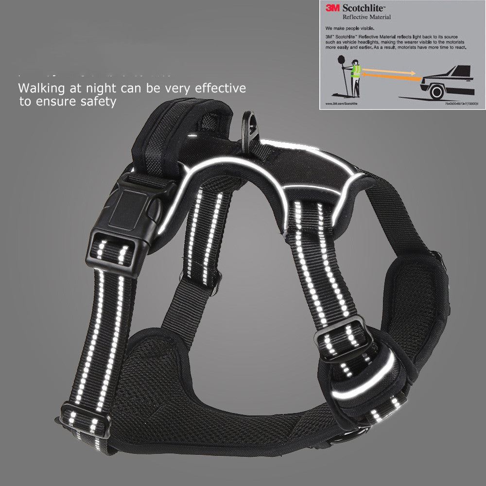 Breathable Night Safety Harness- Reflective No-Pull Dog Vest
