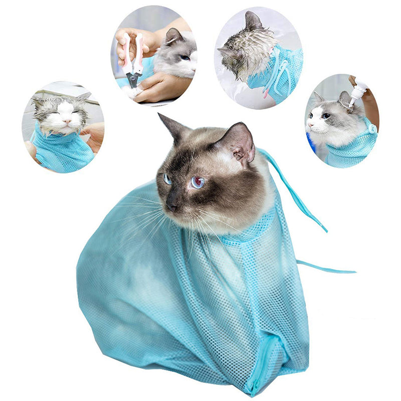 Cat Grooming Adjustable Multifunctional Polyester Bag