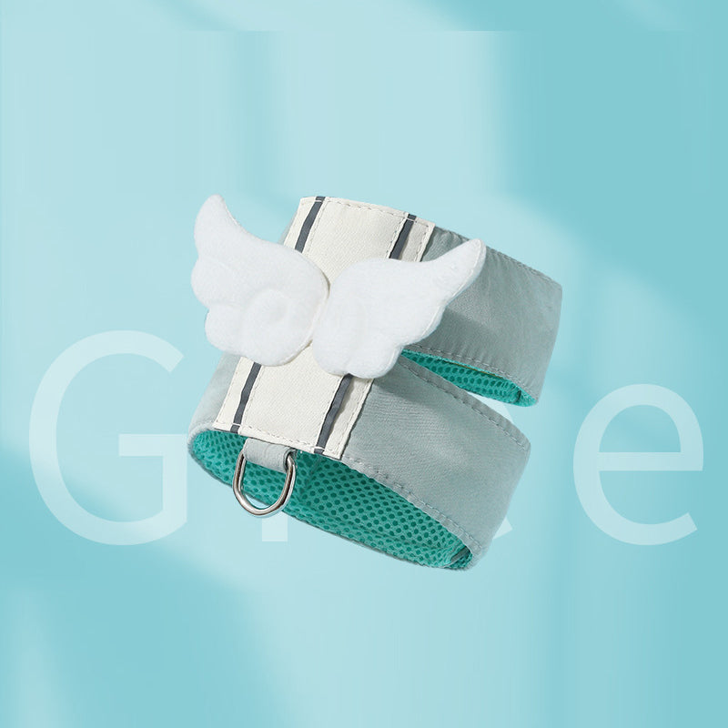 Adjustable Angel Wings Cat Leash Set