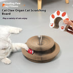 Magnetic Cat Scratching Round Board With Playing Ball