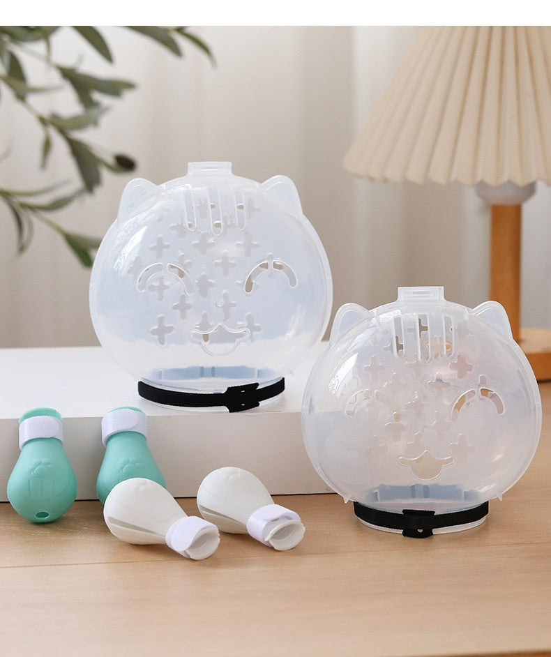 Cat Transparent Muzzle with Breathable Hood Anti-Scratch & Bite