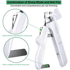 LED Pet Nail Clipper – Safe Stainless Steel Dog & Cat Grooming