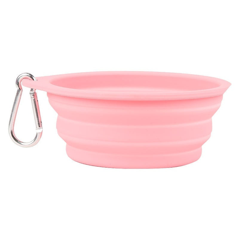 Outdoor Travel Light Dog Folding Bowl Silicone Drinking And Eating