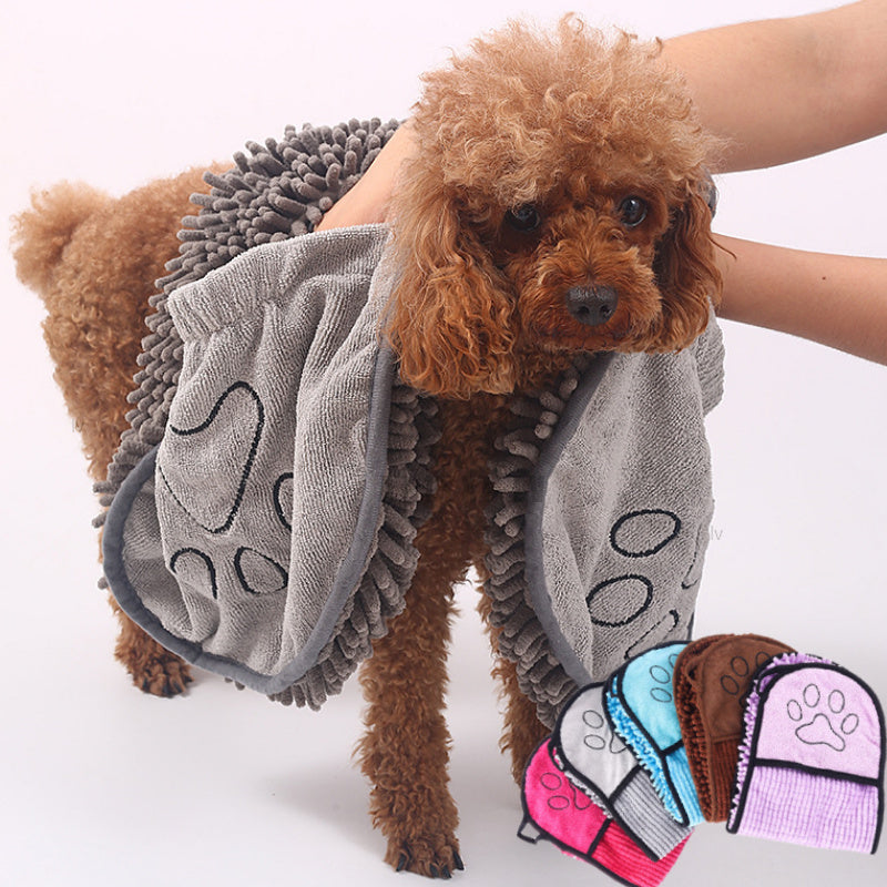 Super Absorbent Dog Bathrobe Microfiber Bath Towel