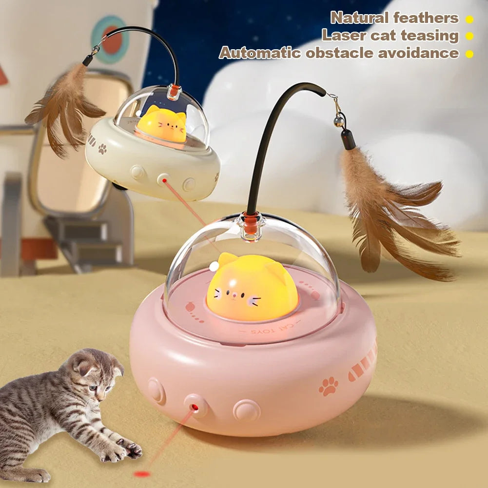 Automatic Laser Cat Toy with 360° Rotation Laser Cat Toy – Endless Self-Play Fun