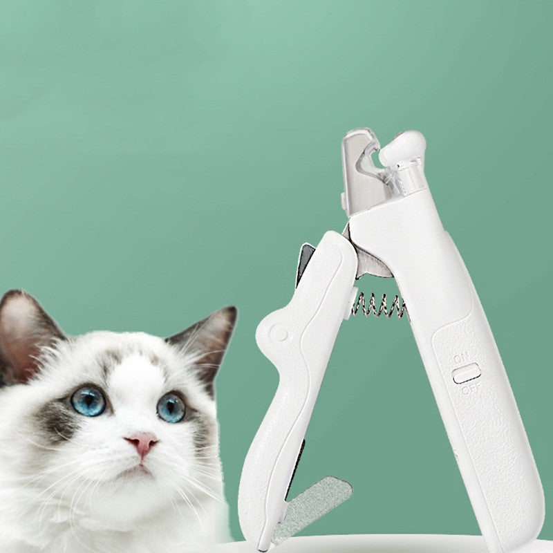LED Pet Nail Clipper – Safe Stainless Steel Dog & Cat Grooming