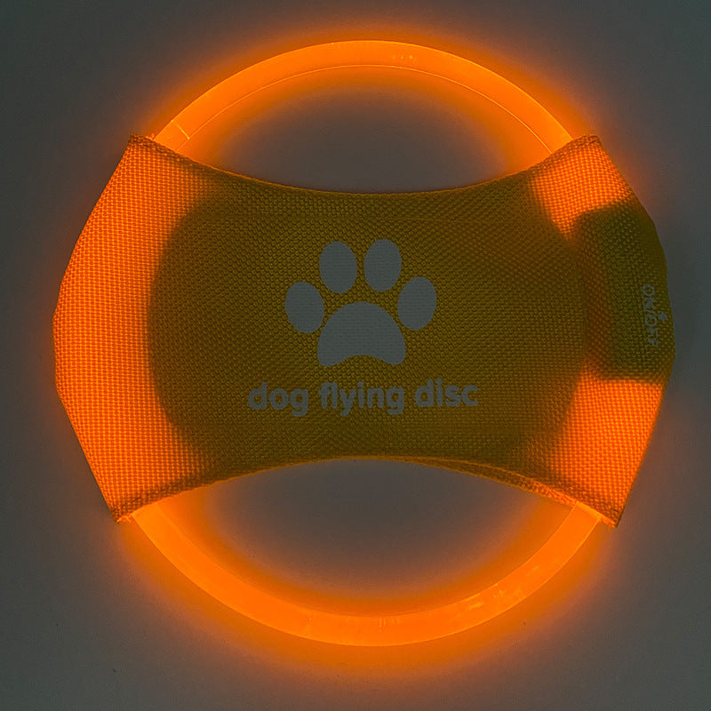 Dog Flying Glowing LED Discs Toy