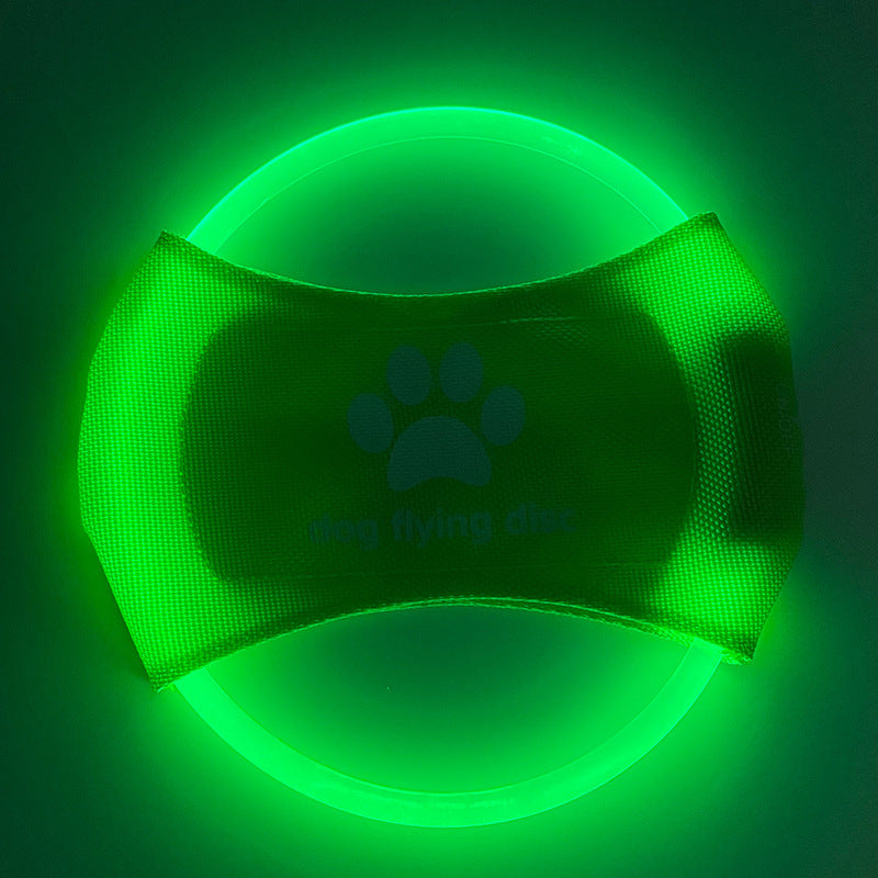 Dog Flying Glowing LED Discs Toy