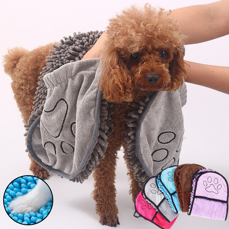 Super Absorbent Dog Bathrobe Microfiber Bath Towel