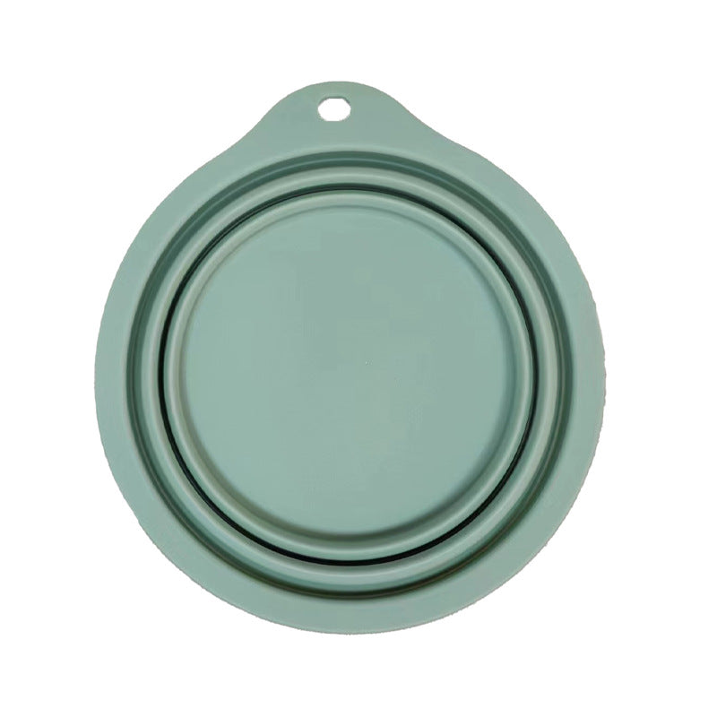 Outdoor Travel Light Dog Folding Bowl Silicone Drinking And Eating