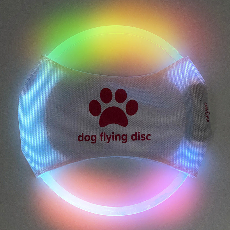 Dog Flying Glowing LED Discs Toy