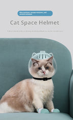 Cat Transparent Muzzle with Breathable Hood Anti-Scratch & Bite