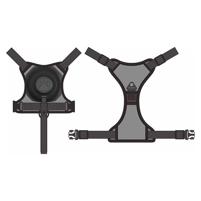 Retractable Dog Harness Vest Explosion-Proof Breathable Adjustable Safety Walking Harness