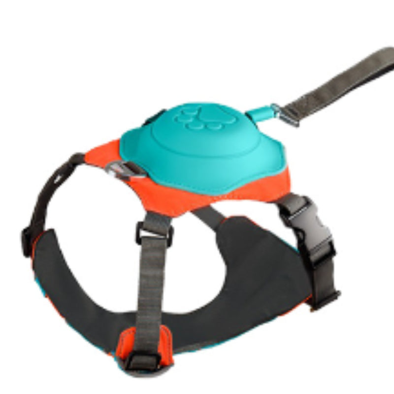 Retractable Dog Harness Vest Explosion-Proof Breathable Adjustable Safety Walking Harness