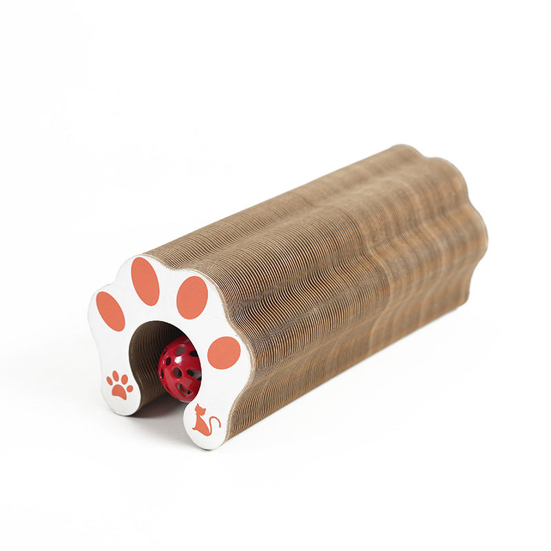 Magnetic Cat Scratching Round Board With Playing Ball