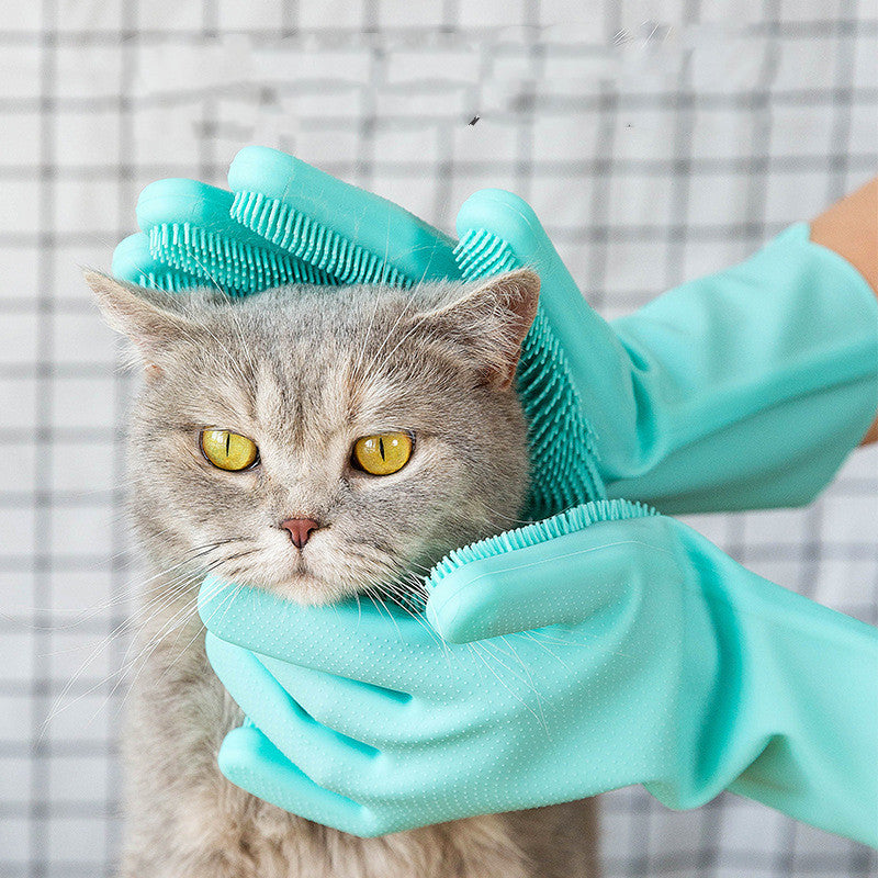 Silicone Cat Grooming Gloves