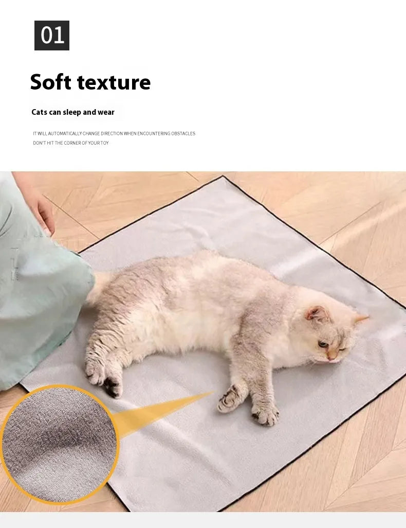 Foldable Pet Grooming Cloth – Ear Cleaning, Massage & Hygiene Towel for Cats & Dogs
