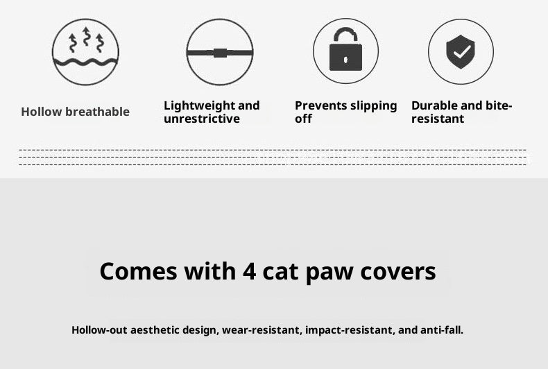 Cat Transparent Muzzle with Breathable Hood Anti-Scratch & Bite