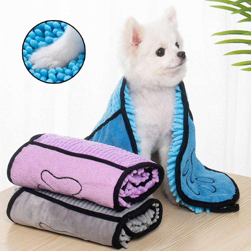 Super Absorbent Dog Bathrobe Microfiber Bath Towel