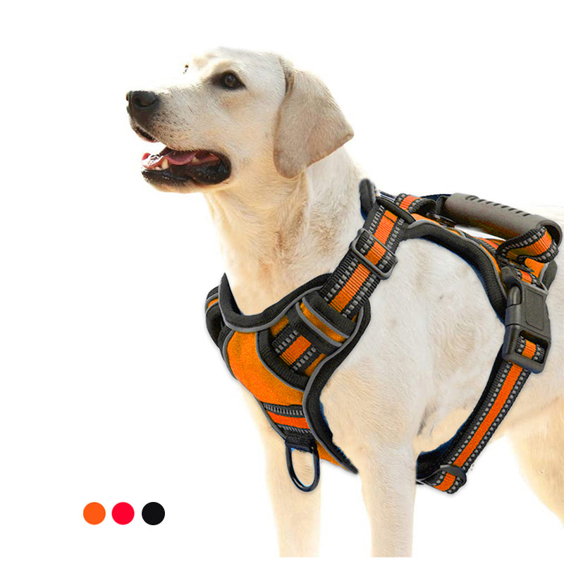 Breathable Night Safety Harness- Reflective No-Pull Dog Vest