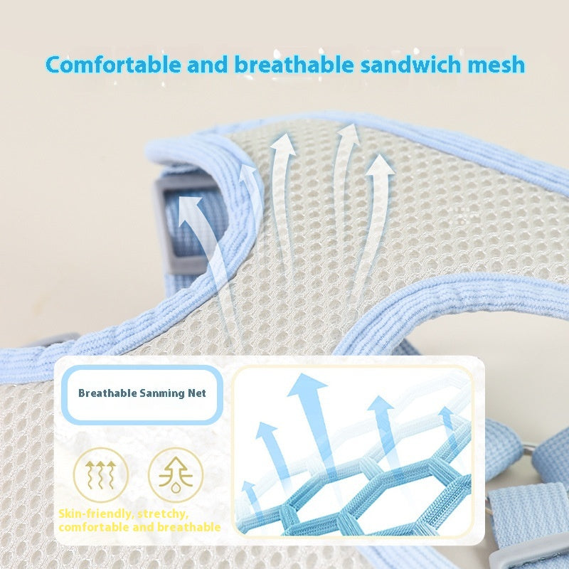 Flower Designed Vest-style Chest Strap Dog & Cat Leash