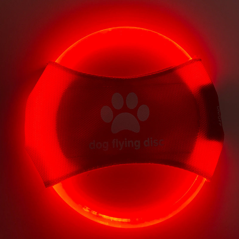 Dog Flying Glowing LED Discs Toy