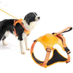 Retractable Dog Harness Vest Explosion-Proof Breathable Adjustable Safety Walking Harness